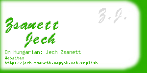 zsanett jech business card